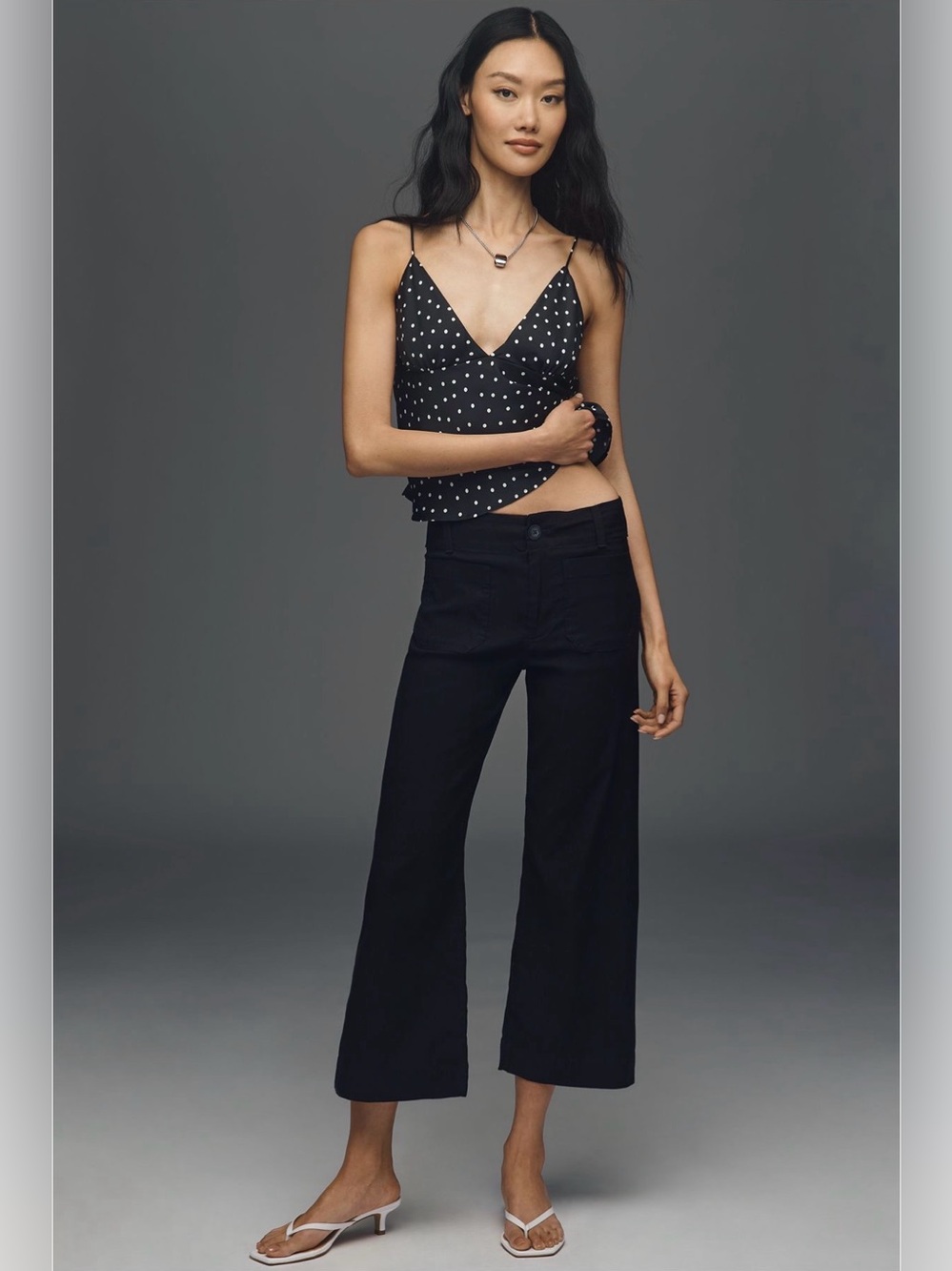 NWT Anthropologie The Colette Magic-Fabric Mid-Rise Wide-Leg Pant